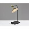 Homeroots 7 x 13 x 21.75 in. Black Metal LED Desk Lamp 372887